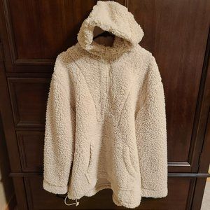 Cabin Fever by Ramatex Unisex Ivory Sherpa Pullover w/Hood – Size L